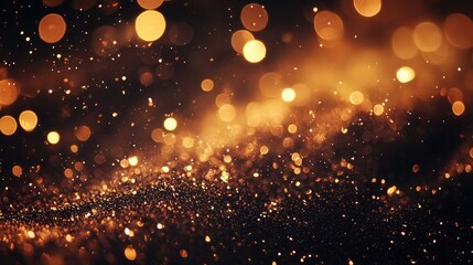 Sparkling golden bokeh background. Perfect for festive, celebratory, or luxurious designs.