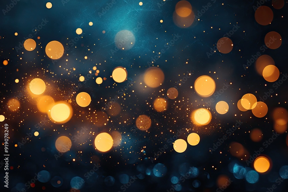 Poster abstract background with warm bokeh. this image is perfect for adding a touch of sparkle and magic t