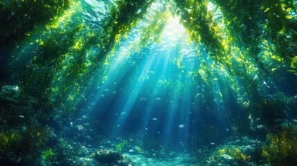Fototapeta premium Underwater Kelp Forest
