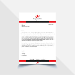 Corporate letterhead template design for all kinds of uses