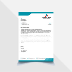 Corporate letterhead template design for all kinds of uses