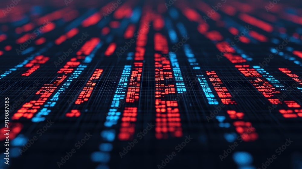 Poster future-focused economic modeling on digital platforms with copy space for text in 8k high detail res