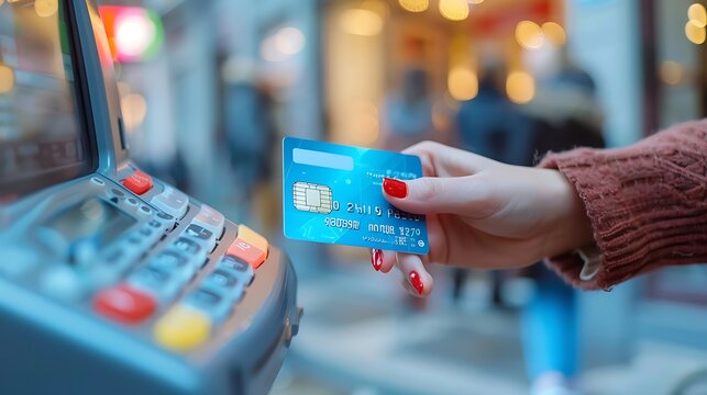 A person using an ATM machine by inserting a credit card, street background, nighttime with neon lights, high detail, hd quality, natural look.  --ar 16:9 --v 6.0 --sref https://s.mj.