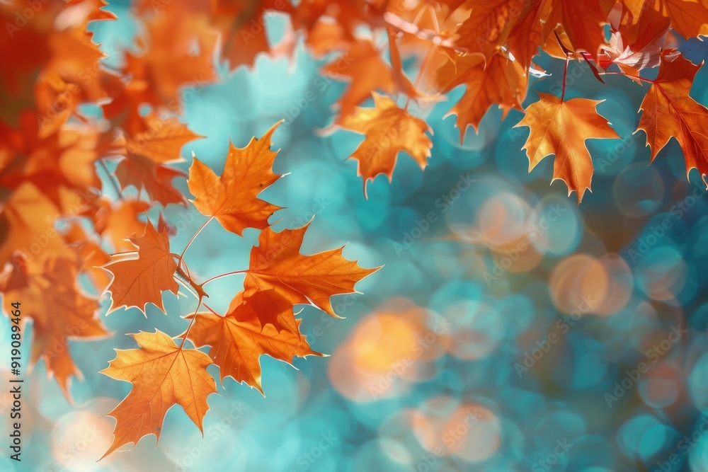 Poster a detailed view of a tree's foliage, ideal for highlighting texture and patterns