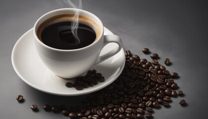 A cup of black coffee