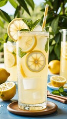 Fototapeta premium glass of lemonade