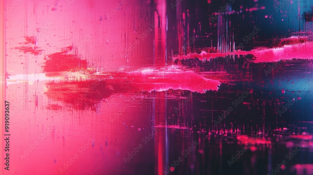 Poster abstract pink and blue digital art. ideal for use as a background or design element.