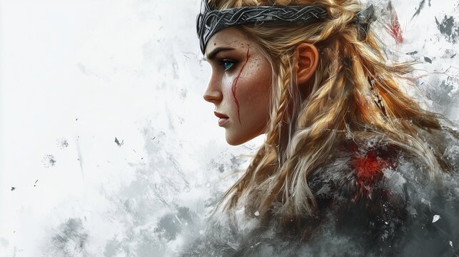 Illustration of Freya on a white background