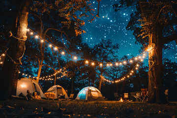 Camping under the stars offers a rustic and immersive outdoor experience