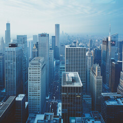 Fototapeta premium Cityscapes offer iconic views of urban architecture and culture