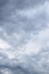blue sky and white cloud background, cloudy in rainny season
