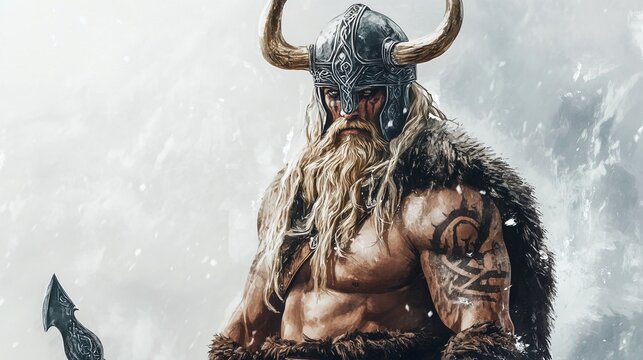 Illustration of Tyr on a white background