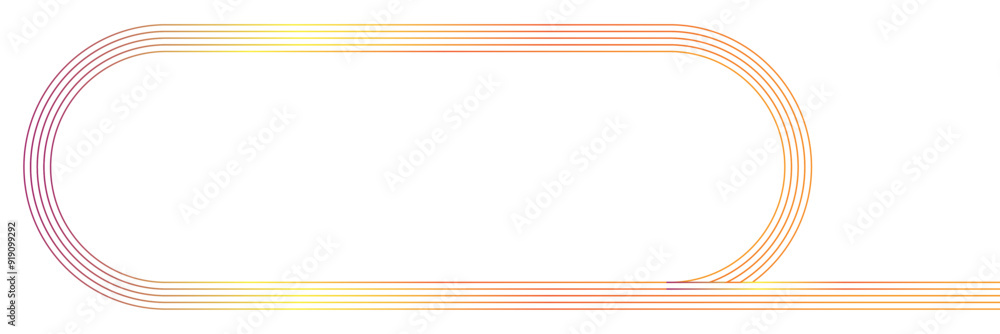 Poster rectangle shape with lines frame