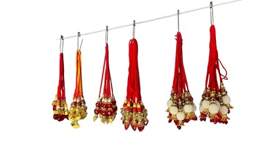 Rakhi For Sale, Colourful rakhis with blank space on white background