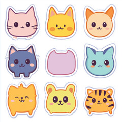 very cute animal stickers. kawaii stickers