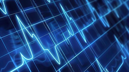 Medical Illustration of Arrhythmia: Complex Heart Rhythm Disorder Depicted with Electrical Impulses and Cardiac Anatomy