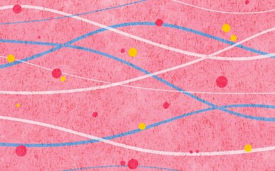 お祭り屋台の水風船をイメージした背景素材_ピンク