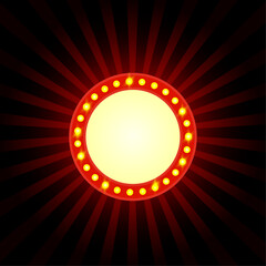 Vector Vintage circus banner