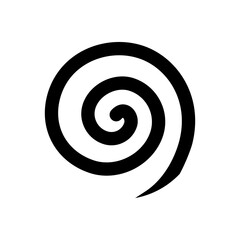 Spiral icon vector. Volute illustration sign. Hypnotic Spiral symbol or logo.
