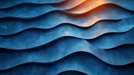 The image is a blue wave with a yellow spot in the middle