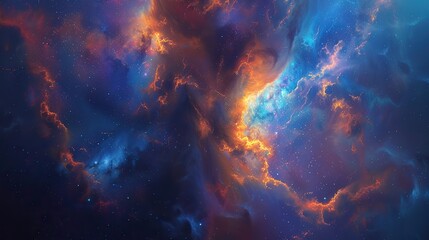 Fototapeta premium Beauty universe captured in a nebula