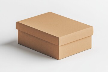 Paper Box Mockup A4 on isolated background created with Generative AI
