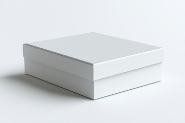 Naklejka premium Paper Box Mockup A4 on isolated background created with Generative AI