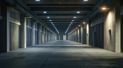 Evoking an Ambiance of Empty Warehouse with Dramatic Lighting