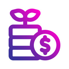 investment gradient icon