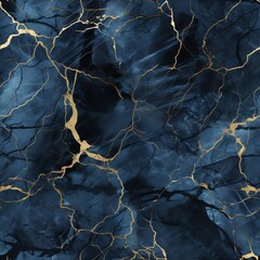 Abstract blue marble with golden veins, Golden swirls, Luxury Background, Blue marble and Gold abstract Background Texture