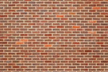 Red brick wall for background use 