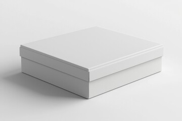 Fototapeta premium Paper Box Mockup A4 on isolated background created with Generative AI