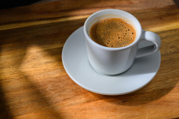 Turkish Coffee on the Rustic Background