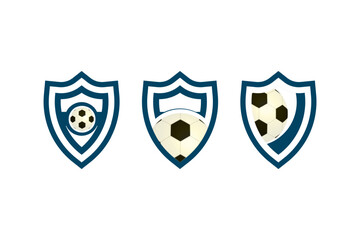 Obraz premium Football logo emblem template design