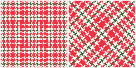 Scottish Tartan Plaid Seamless Pattern, Gingham Patterns. Seamless Tartan Illustration Vector Set for Scarf, Blanket, Other Modern Spring Summer Autumn Winter Holiday Fabric Print.