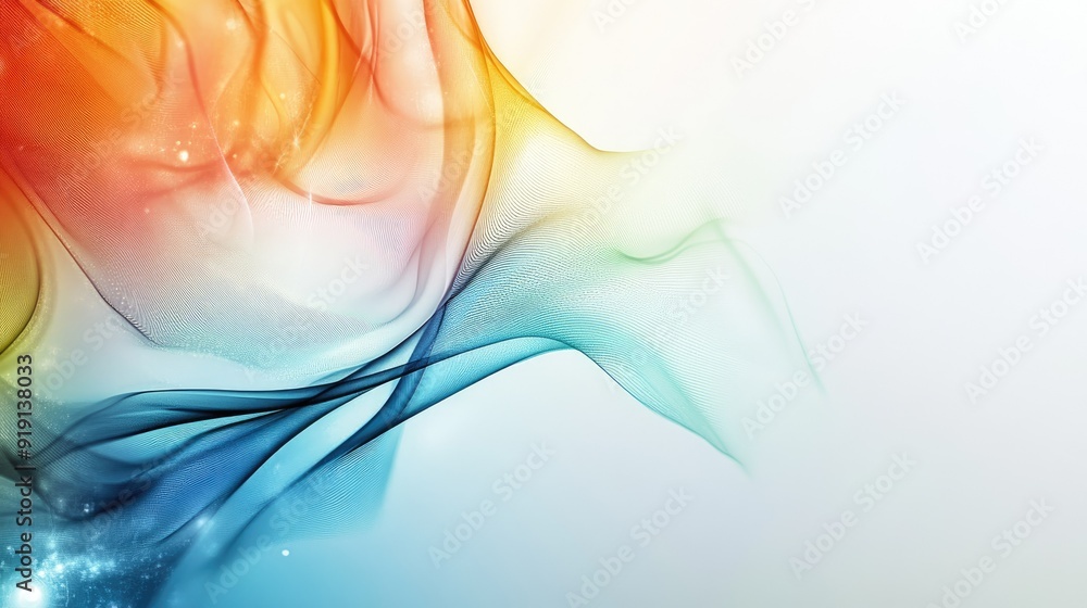 Poster Abstract background with smooth gradients and soft textures. Plenty of copy space in the top left corner.