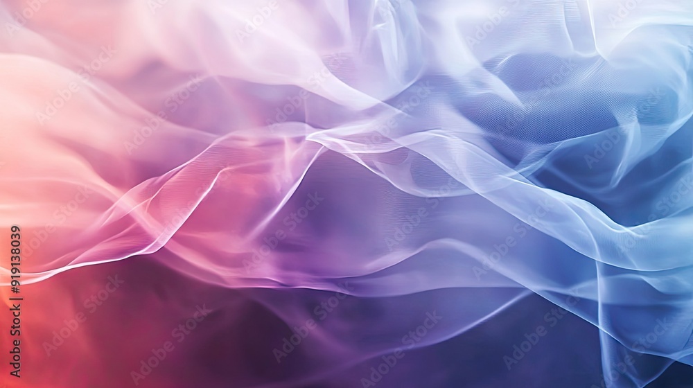 Poster Abstract background with smooth gradients and soft transitions. Ample copy space on the right.