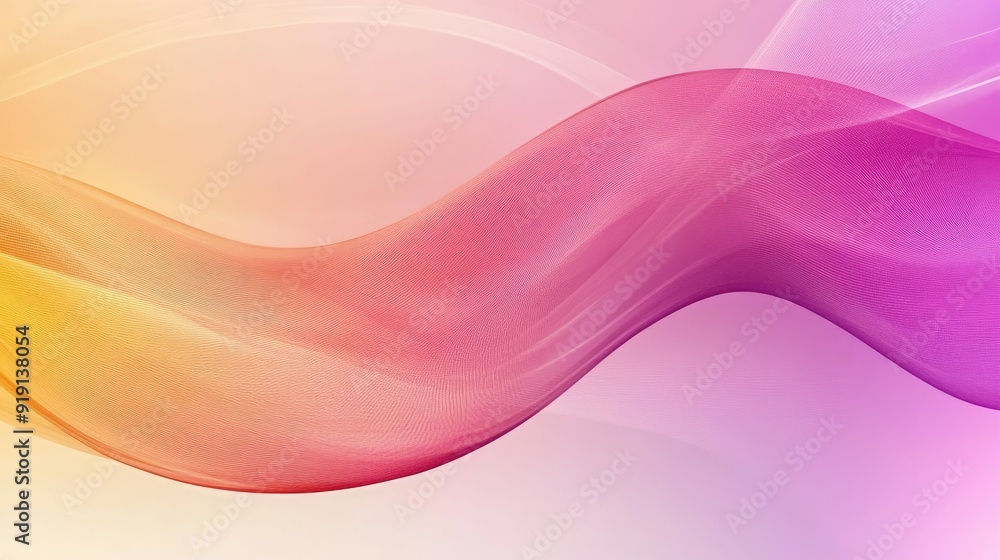 Poster Abstract background with smooth gradients and soft transitions. Ample copy space on the right.