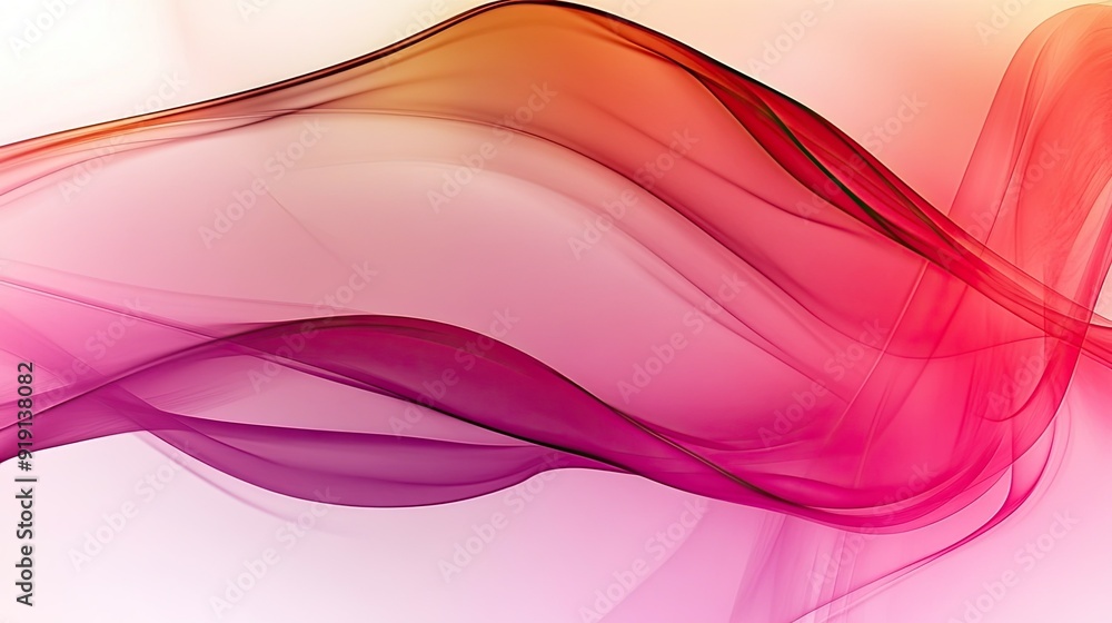 Poster Abstract background with smooth gradients and soft transitions. Ample copy space on the right.