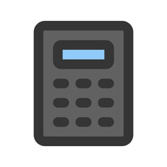 calculator line color icon