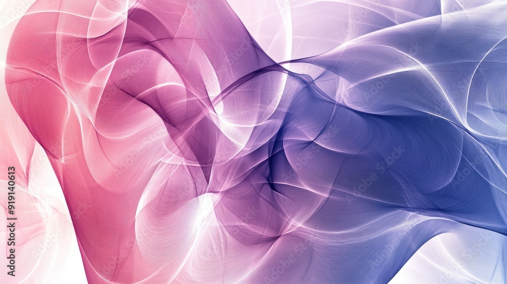 Poster abstract pattern with smooth curves and soft transitions. plenty of copy space in the center.