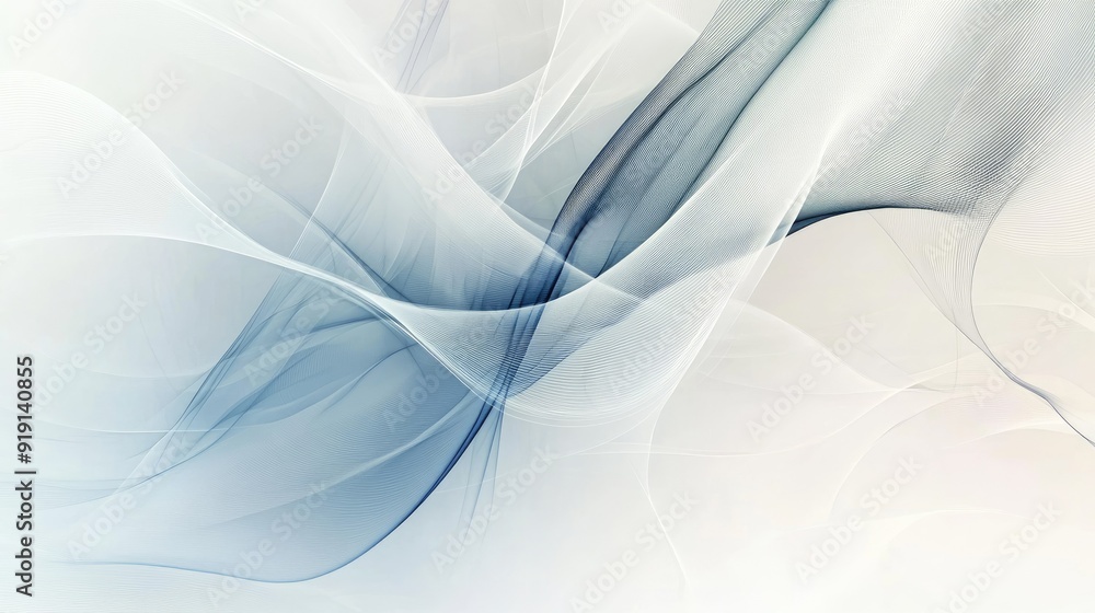 Poster abstract pattern with soft curves and gentle transitions. plenty of copy space in the top left corne