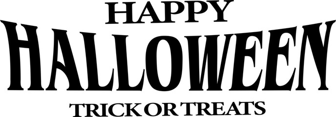 Halloween banner. Lettering poster.