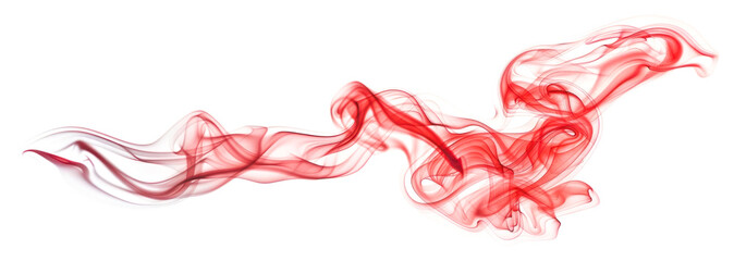 Fototapeta premium PNG Abstract red smoke art