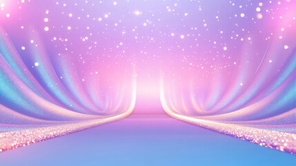 a stage with shining lights, congratulatory background for an award event, with lights, clean, simple background