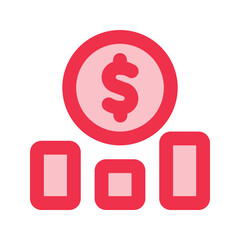 revenue outline fill icon