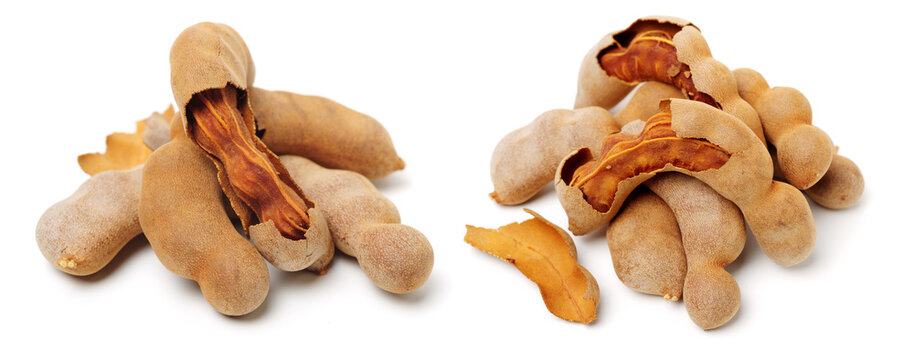 Tamarind on a white background