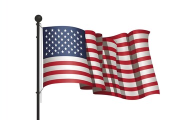 Obraz premium American flag with stars