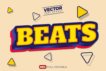 3D Beats text effect