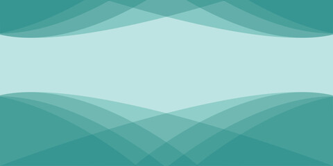 Abstract business sea green waving template background. Modern sea green curve background with copy space. Design template for brochures, flyers, business card, branding, banners headers. Vector EPS10